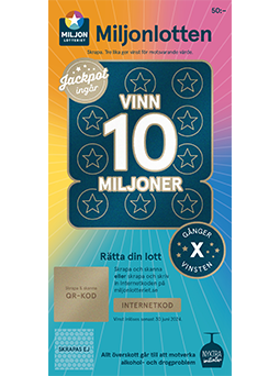 Miljonlotteriets Lotter | Vinstchans På Upp Till 10 Miljoner